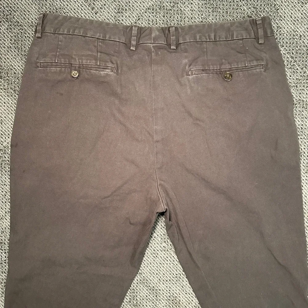 Bonobos Mens Chino Pants 38x30 Brown Flat Front Cotton Trousers Casual Dress